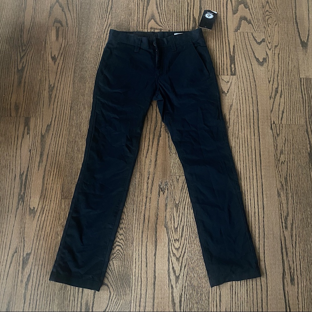 NWT Men’s Volcom Slim Chino Work Pants in Black